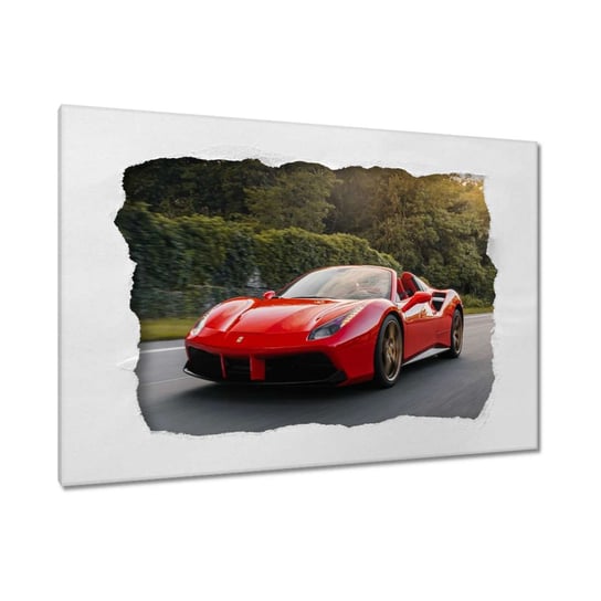 Obraz 120x80cm Czerwone Ferrari na drodze ZeSmakiem