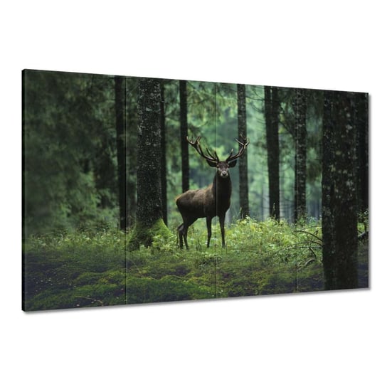 Obraz 120x80cm Jeleń w lesie ZeSmakiem