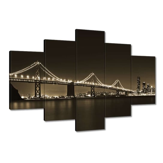 Obraz 120x80cm Most nocą w sepii ZeSmakiem