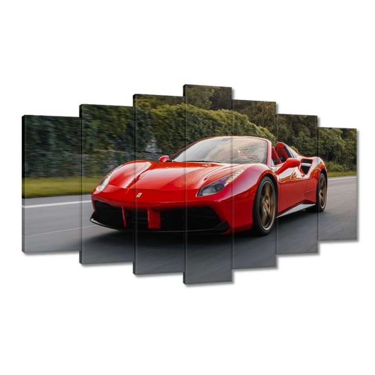Obraz 140x80cm Czerwone Ferrari na drodze ZeSmakiem
