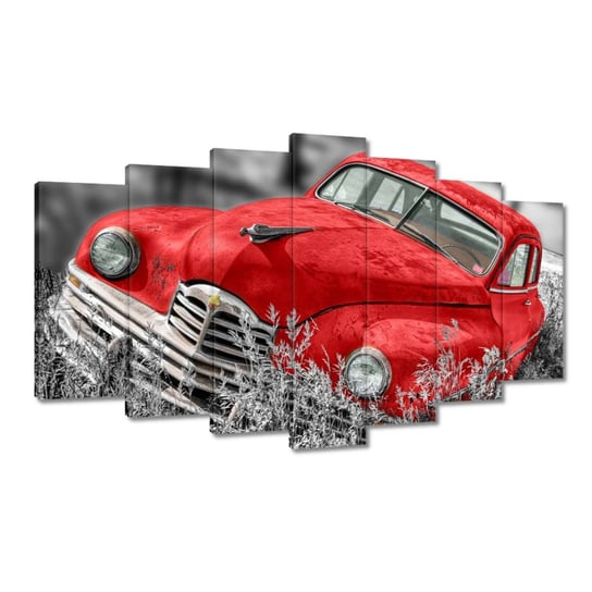 Obraz 140x80cm Czerwony stary samochód ZeSmakiem