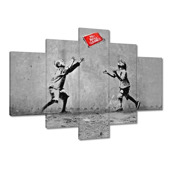 Obraz 150x105cm Banksy No Ball Games ZeSmakiem