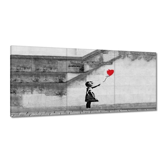 Obraz 150x70cm Banksy Dziewczynka Hope ZeSmakiem