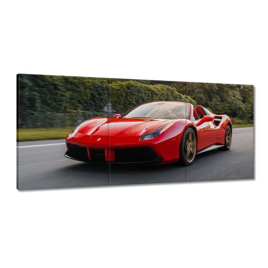 Obraz 150x70cm Czerwone Ferrari na drodze ZeSmakiem