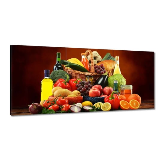 Obraz 150x70cm Owoce Warzywa do kuchni ZeSmakiem