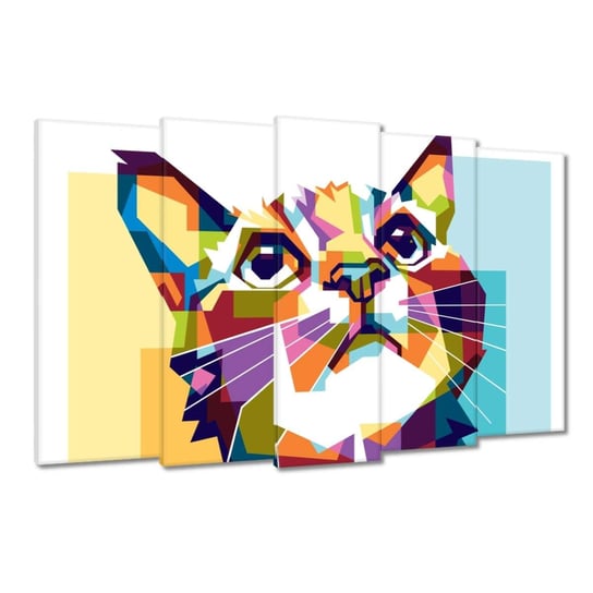 Obraz 150x95cm Abstrakcyjny kot ZeSmakiem