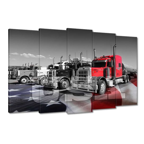 Obraz 150x95cm Amerykańskie ciężarówki ZeSmakiem