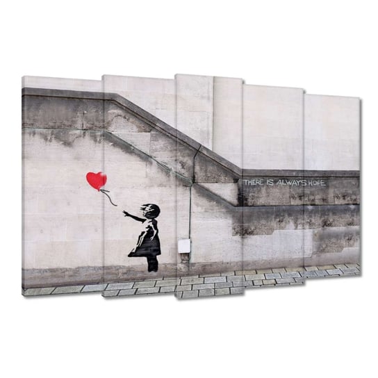 Obraz 150x95cm Banksy Dziewczyna Balonik ZeSmakiem