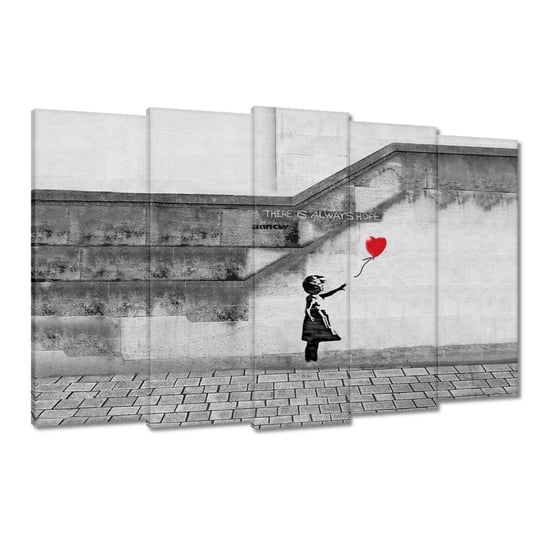 Obraz 150x95cm Banksy Dziewczynka Hope ZeSmakiem