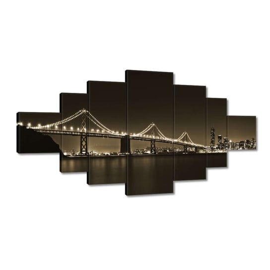 Obraz 200x100cm Most nocą w sepii ZeSmakiem
