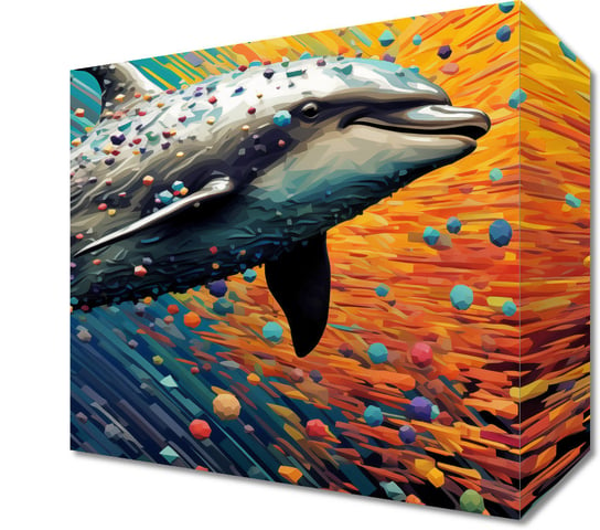 Obraz 20x20cm Delfin w Palecie Barw Zakito Posters