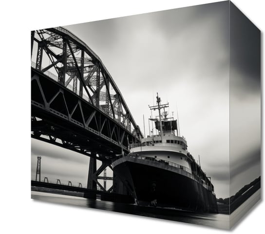 Obraz 20x20cm Statek przy Moście Inna marka