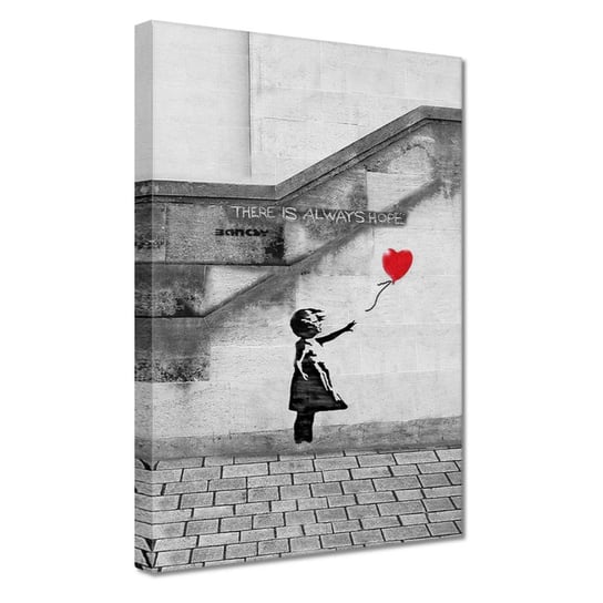 Obraz 20x30cm Banksy Dziewczynka Hope ZeSmakiem