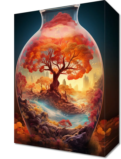 Obraz 20x30cm Drzewo Życia w Szkle Zakito Posters
