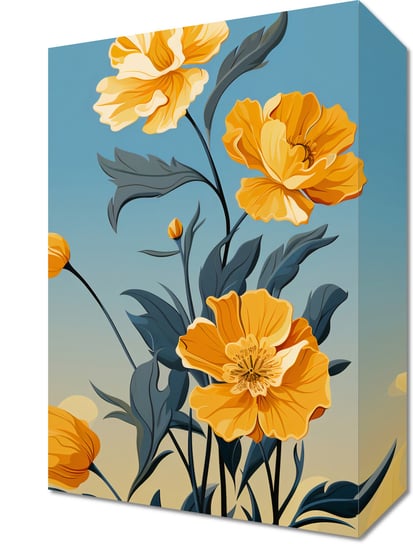 Obraz 20x30cm Złoty Kwiatowy Świt Zakito Posters