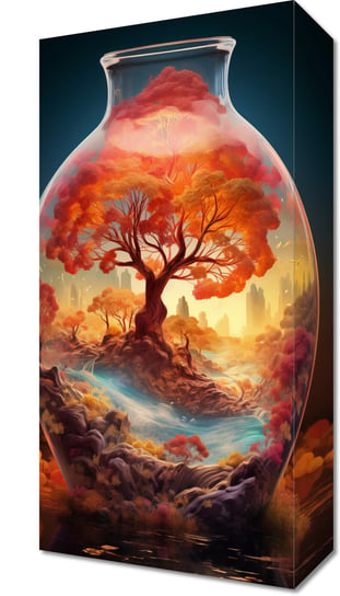 Obraz 20x40cm Drzewo Życia w Szkle Zakito Posters