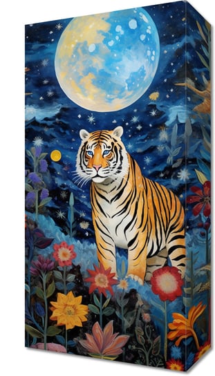 Obraz 20x40cm Tygrys w Ogrodzie Gwiazd Zakito Posters