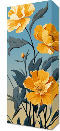 Obraz 20x50cm Złoty Kwiatowy Świt Zakito Posters