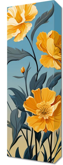 Obraz 20x60cm Złoty Kwiatowy Świt Zakito Posters