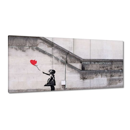 Obraz 210x100cm Banksy Dziewczyna Balonik ZeSmakiem