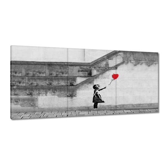 Obraz 210x100cm Banksy Dziewczynka Hope ZeSmakiem