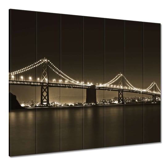 Obraz 210x195cm Most nocą w sepii ZeSmakiem