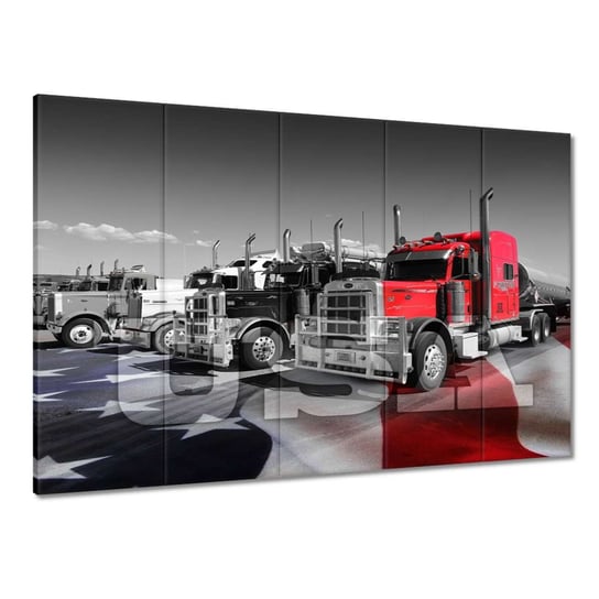 Obraz 225x160cm Amerykańskie ciężarówki ZeSmakiem