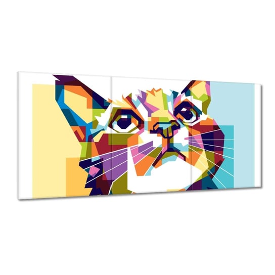 Obraz 240x120cm Abstrakcyjny kot ZeSmakiem