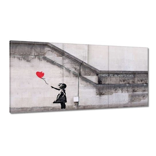 Obraz 240x120cm Banksy Dziewczyna Balonik ZeSmakiem
