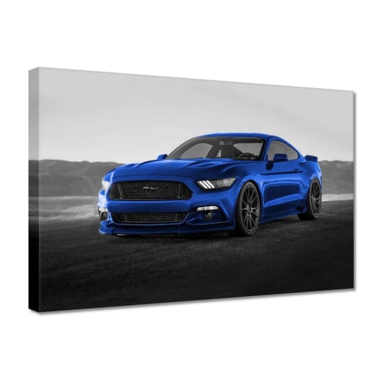 Obraz 30x20cm Niebieski Ford Mustang ZeSmakiem
