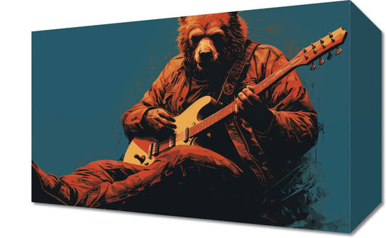 Obraz 30x20cm Niedźwiedzie Granie Zakito Posters