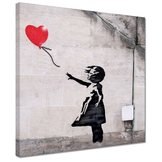 Obraz 30x30cm Banksy Dziewczyna Balonik ZeSmakiem