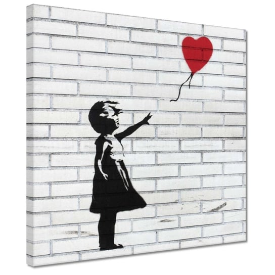 Obraz 30x30cm Banksy Dziewczynka Balon ZeSmakiem