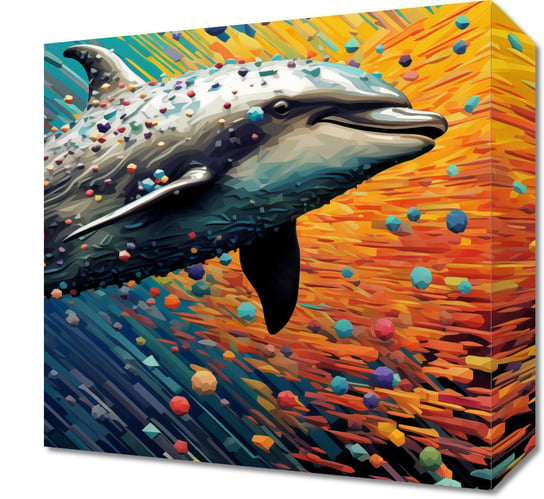 Obraz 30x30cm Delfin w Palecie Barw Zakito Posters