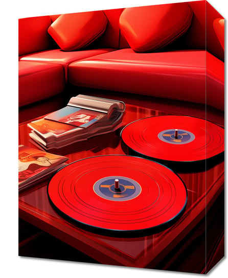 Obraz 30x40cm Czerwień Salonowych Wibracji Zakito Posters