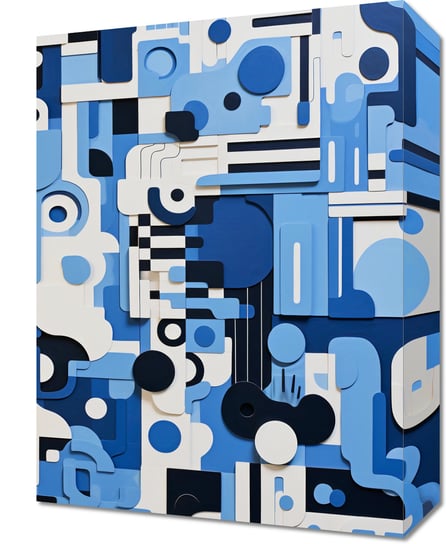 Obraz 30x40cm Niebieski Labirynt Zakito Posters