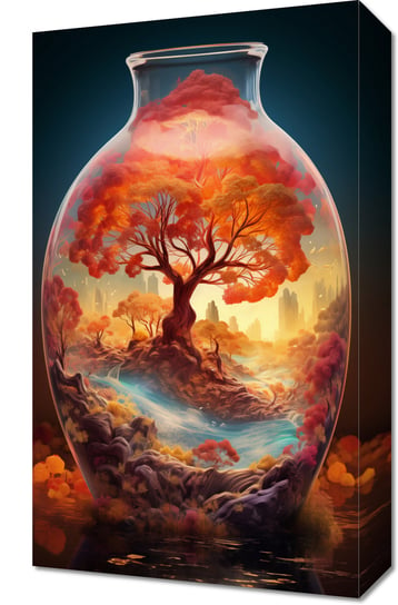 Obraz 30x50cm Drzewo Życia w Szkle Zakito Posters