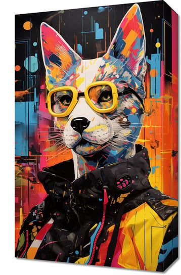 Obraz 30x50cm Kot w Miejskim Stylu Zakito Posters
