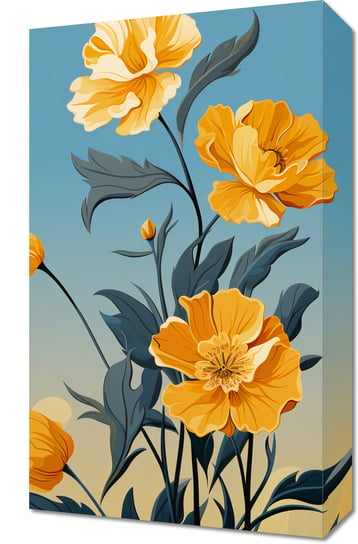 Obraz 30x50cm Złoty Kwiatowy Świt Zakito Posters