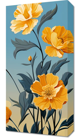Obraz 30x60cm Złoty Kwiatowy Świt Zakito Posters