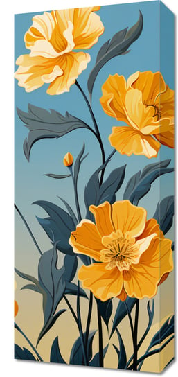 Obraz 30x70cm Złoty Kwiatowy Świt Zakito Posters