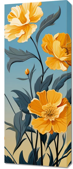 Obraz 40x100cm Złoty Kwiatowy Świt Zakito Posters