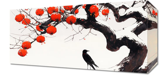 Obraz 40x20cm Kruk przy Drzewie Inna marka