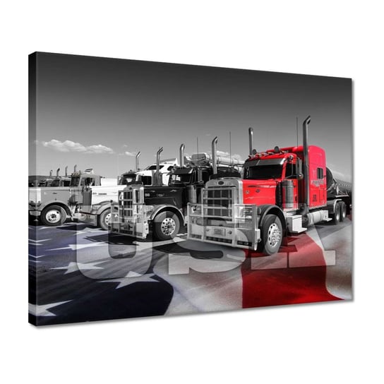 Obraz 40x30cm Amerykańskie ciężarówki ZeSmakiem