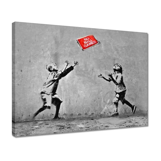 Obraz 40x30cm Banksy No Ball Games ZeSmakiem