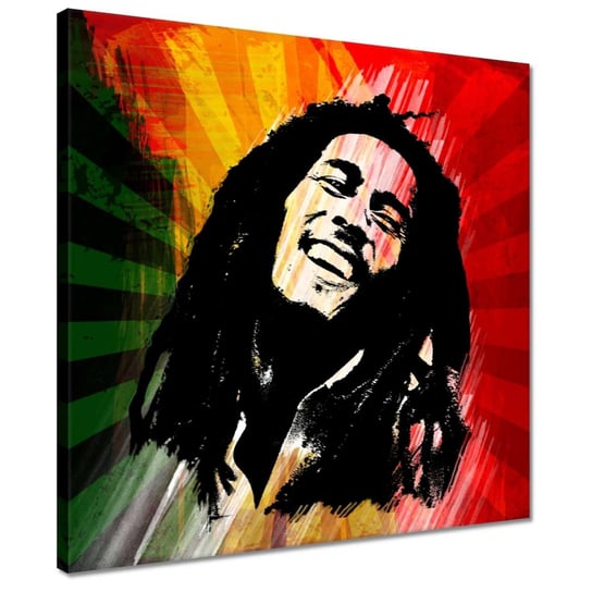 Obraz 40x40cm Bob Marley Reggae ZeSmakiem