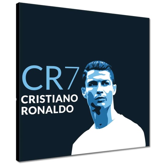 Obraz 40x40cm Cristiano Ronaldo Piłkarz ZeSmakiem