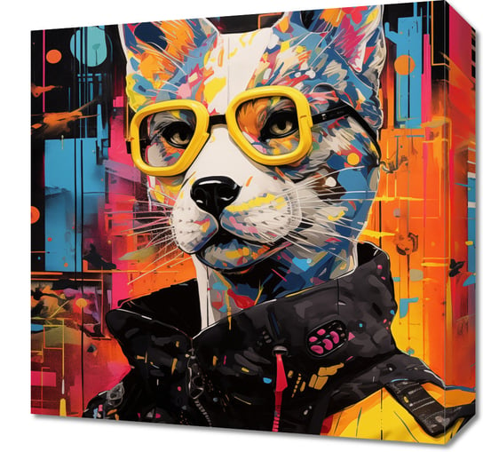 Obraz 40x40cm Kot w Miejskim Stylu Zakito Posters