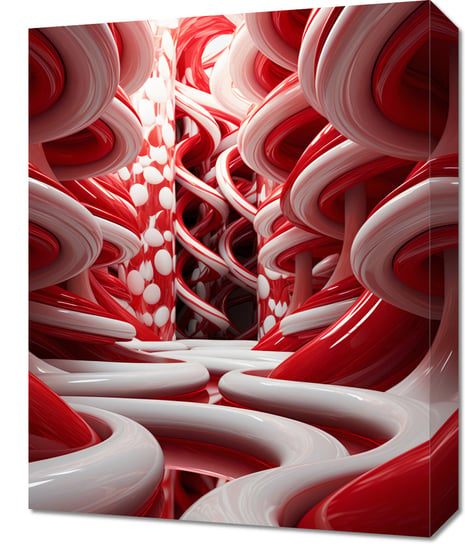 Obraz 40x50cm Czerwone Wiry Zakito Posters