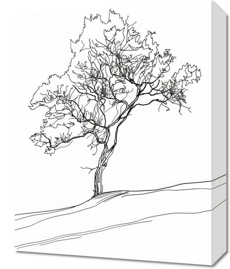 Obraz 40x50cm Drzewo w Zarysie Inna marka